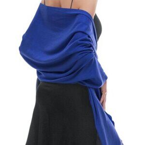 ⚡Women's Blue Pashmina Shawls Evening Dress Bridesmaid Winter Warm Long Scarf
